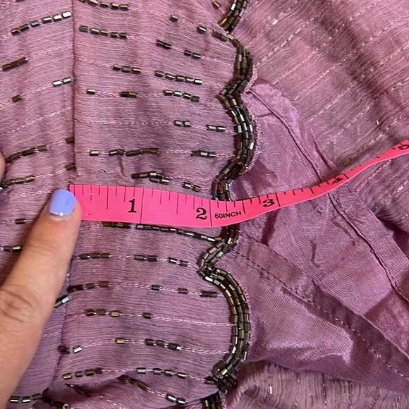 Free People Purple Romper with beading  Size M - Picture 13 of 14